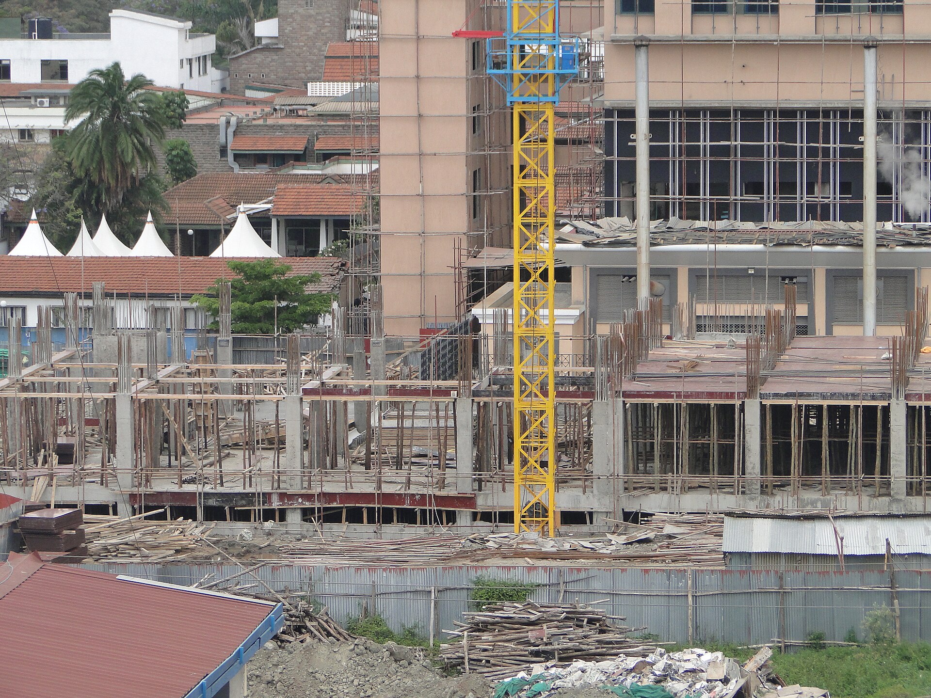 Nairobi building collapse — a building under construction in Nairobi, where a rapid building boom has repeatedly outpaced inspection and enforcement
