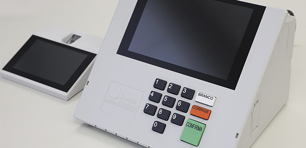 Modern Brazilian electronic voting machines used in the fast national count Trump praised