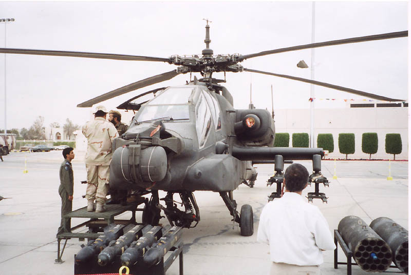 Royal Saudi Land Forces AH-64A Apache helicopter — at the centre of the Houthi shootdown claim disputed by the coalition
