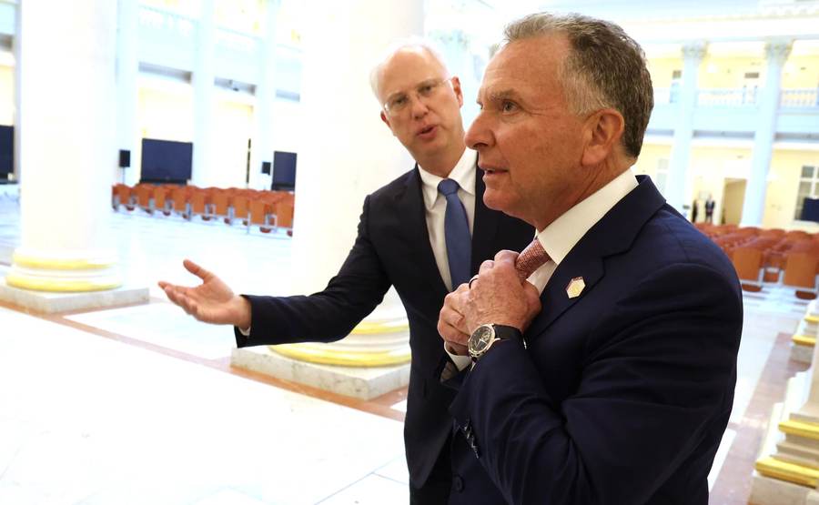 U.S. envoy Steve Witkoff with Russian presidential envoy Kirill Dmitriev — Dmitriev Washington Ukraine peace talks, September 2026