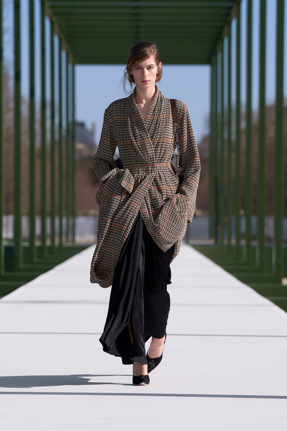 Model wearing a Dior fall-winter 2026 look by Jonathan Anderson