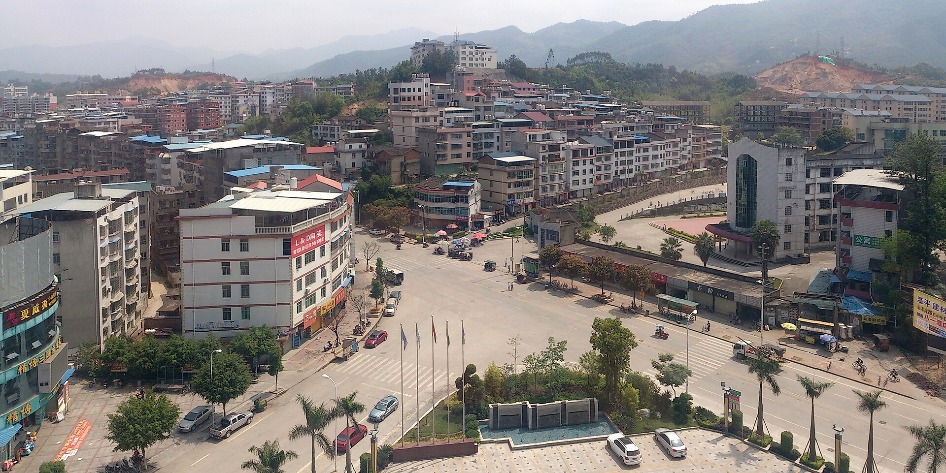 Zhangping city in Fujian province China, where the toddler dangling from a 12th-floor window was rescued