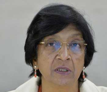 Navi Pillay speaking as UN High Commissioner for Human Rights, part of her Navanethem Pillay biography
