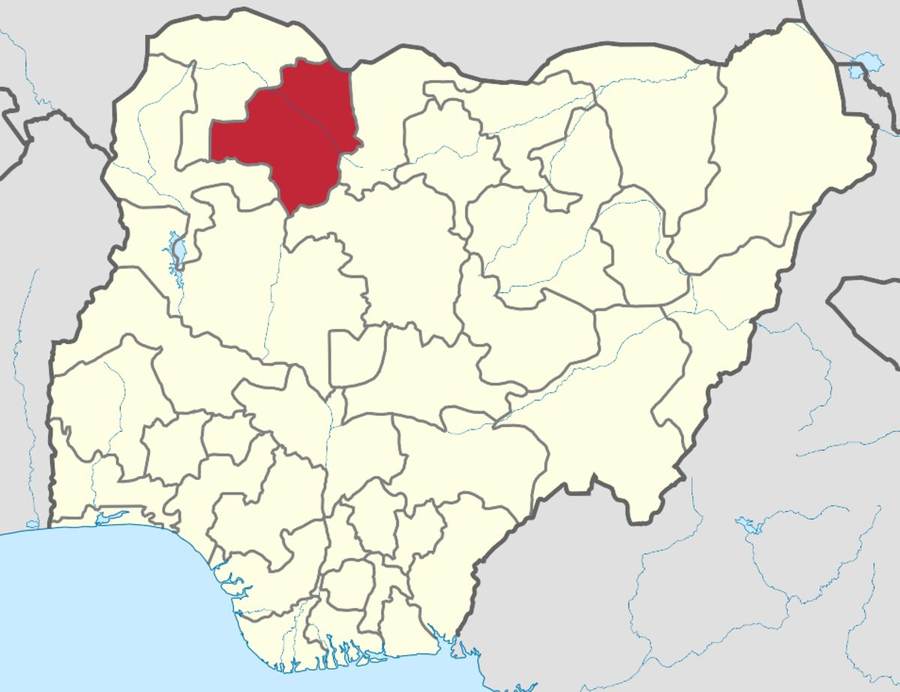Locator map of Zamfara State in Nigeria, site of the September 27 Yargada kidnapping raid