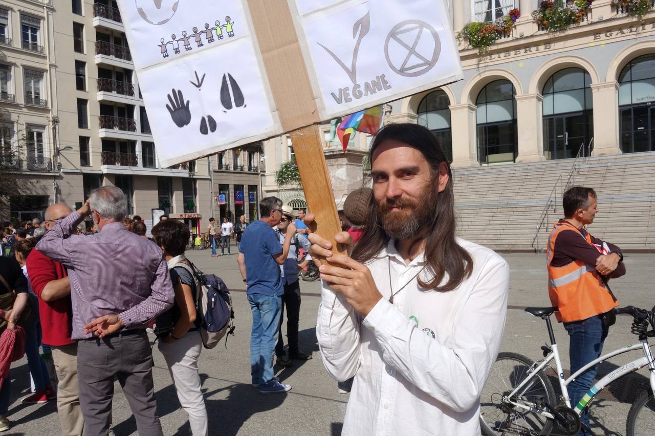 Climate protesters marching in France — France climate protests September 2026