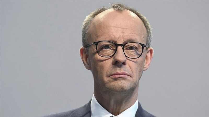 German Chancellor Friedrich Merz, whose government condemned Gerhard Schroeder's Moscow birthday visit