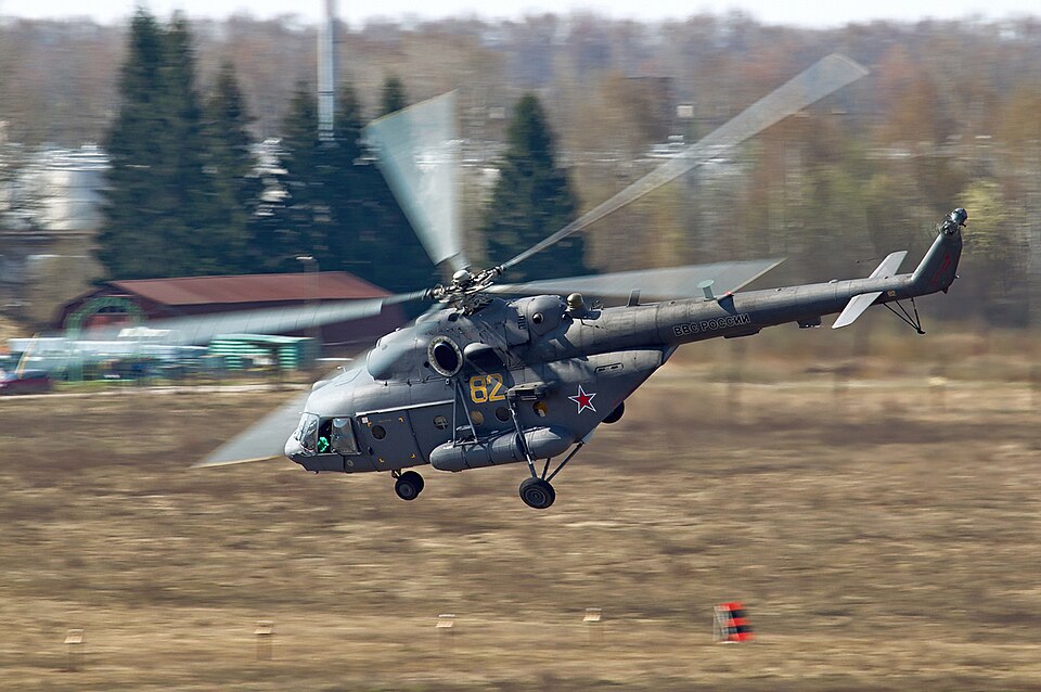 Russian Mi-8 military helicopter similar to the aircraft that entered Polish airspace on September 23 2026