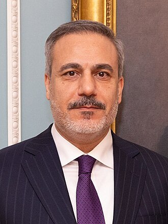Turkish Foreign Minister Hakan Fidan, who is attending the Riyadh defence pact meeting