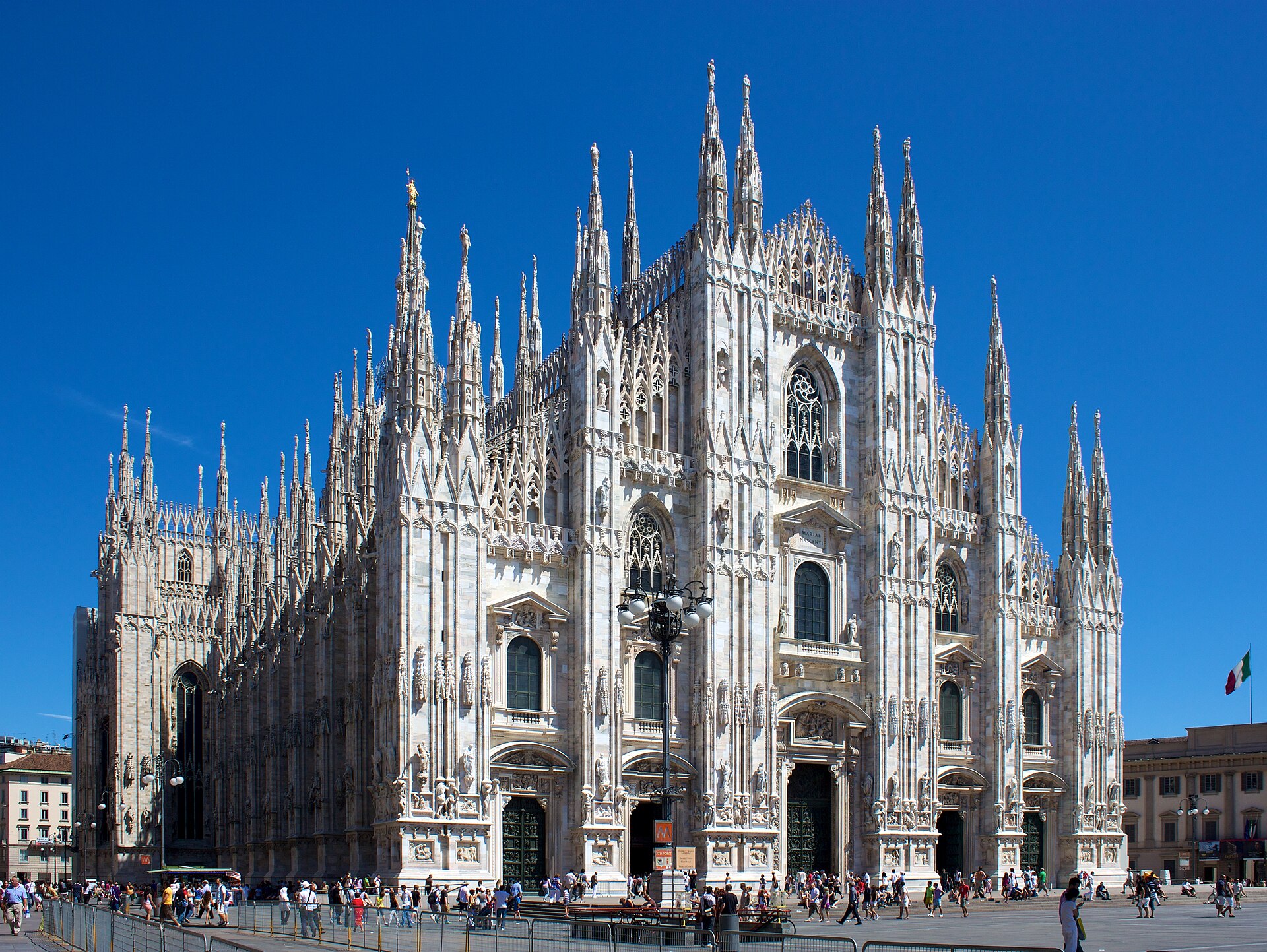 Milan Cathedral from Piazza del Duomo — Milan protests October 2026 scene of the clashes