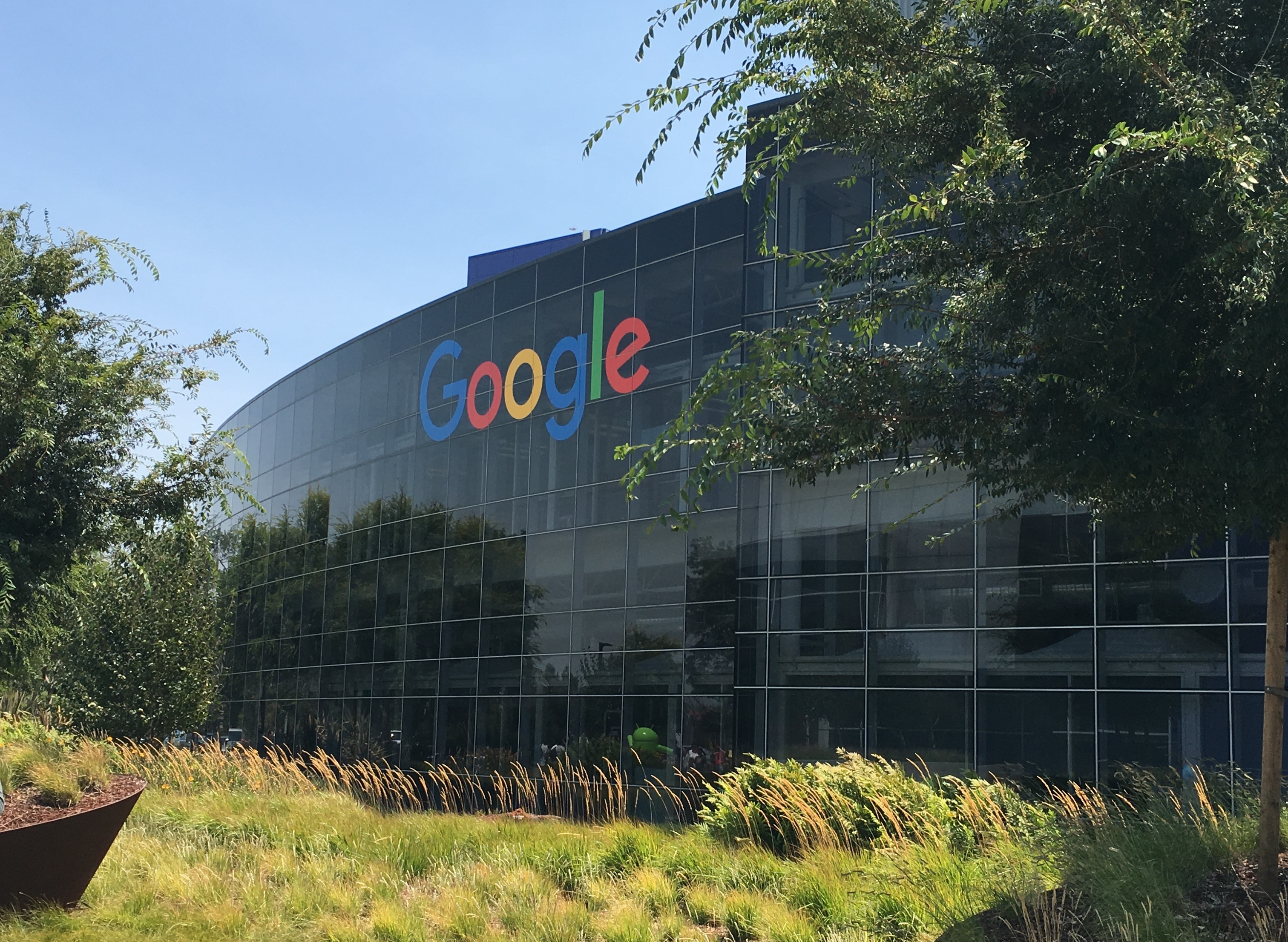 The Googleplex, Google headquarters in Mountain View, California — Trump Atlantic Ocean rename Google, file photo