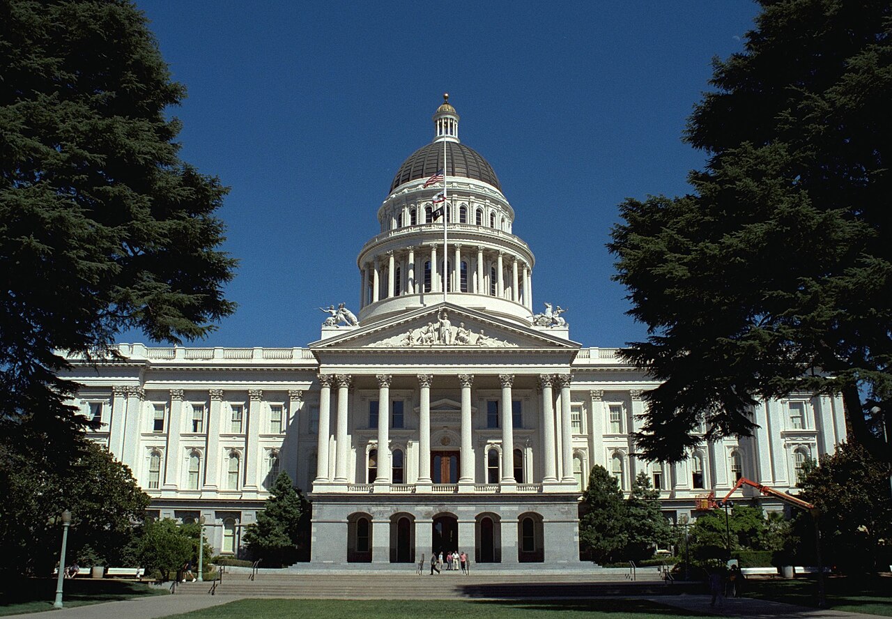The California State Capitol in Sacramento, seat of the state government resisting the DOJ California noncitizen ballots demand