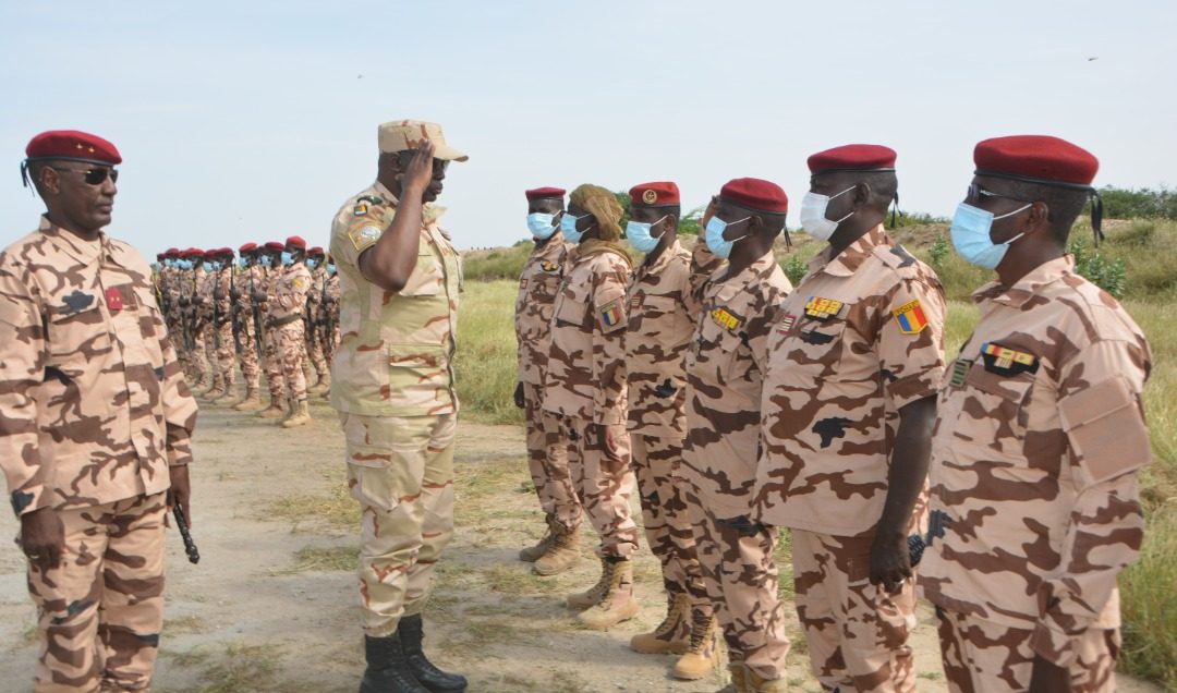 Nigeria troops kill 48 ISWAP fighters — file photo of Multinational Joint Task Force troops on parade in the Lake Chad Basin, where Nigerian forces fight ISWAP and Boko Haram