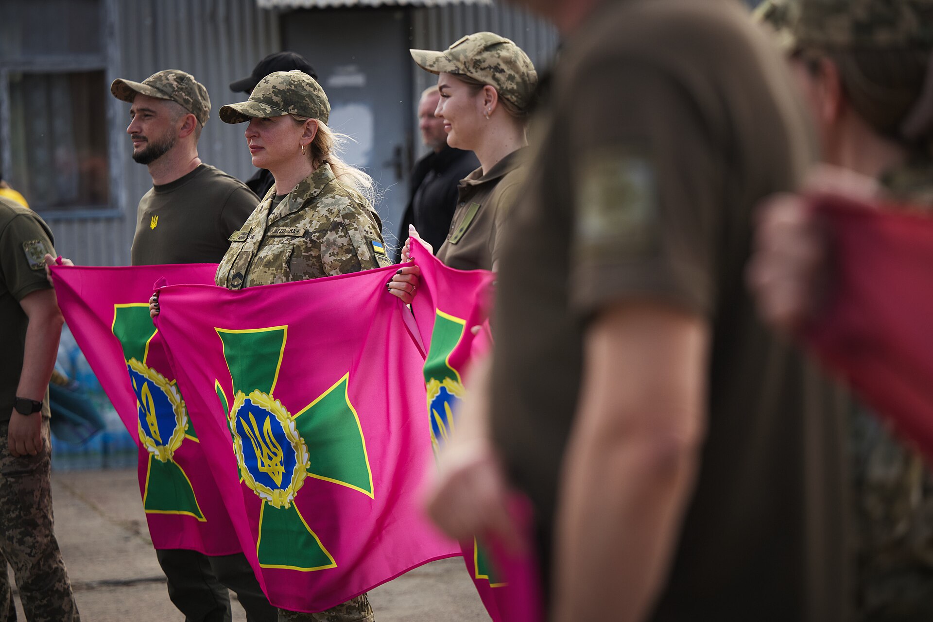 Ukrainian prisoners of war welcomed home at an exchange in May 2025