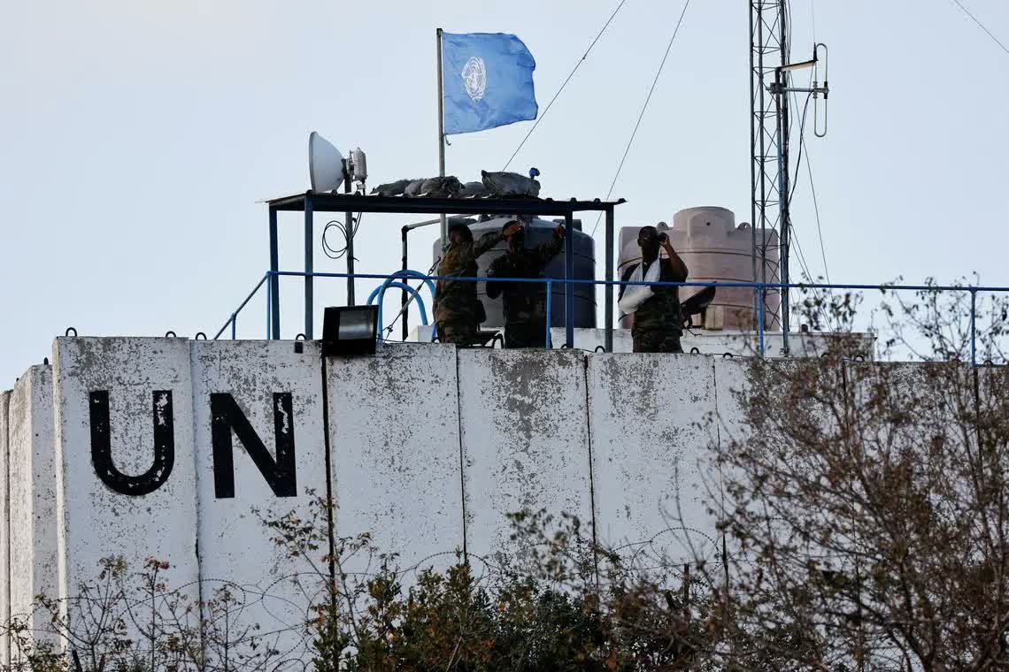 A UNIFIL base in southern Lebanon, as the peacekeeping mission prepares to end its mandate on December 31 2026 ahead of the Tampa talks