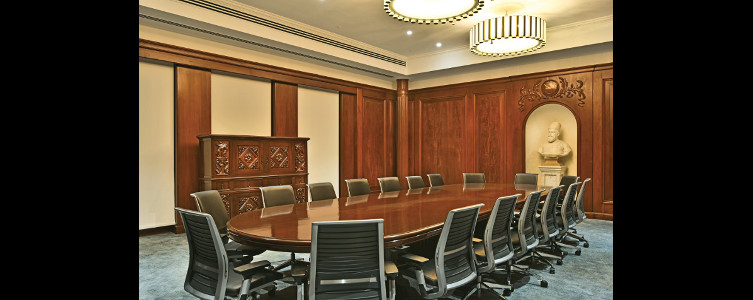 Boardroom inside Bombay House where Tata group governance decisions are made