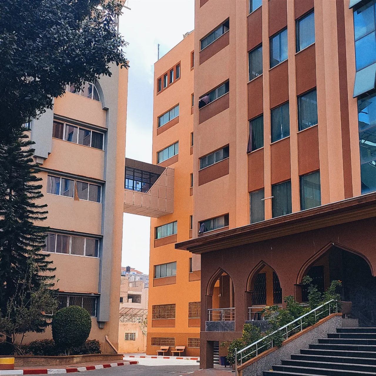 Islamic University Gaza strike campus buildings in Gaza City, file photo