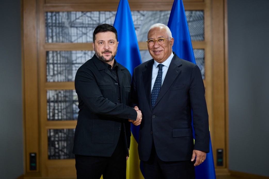 President Volodymyr Zelenskyy at the European Council in Brussels — file photo