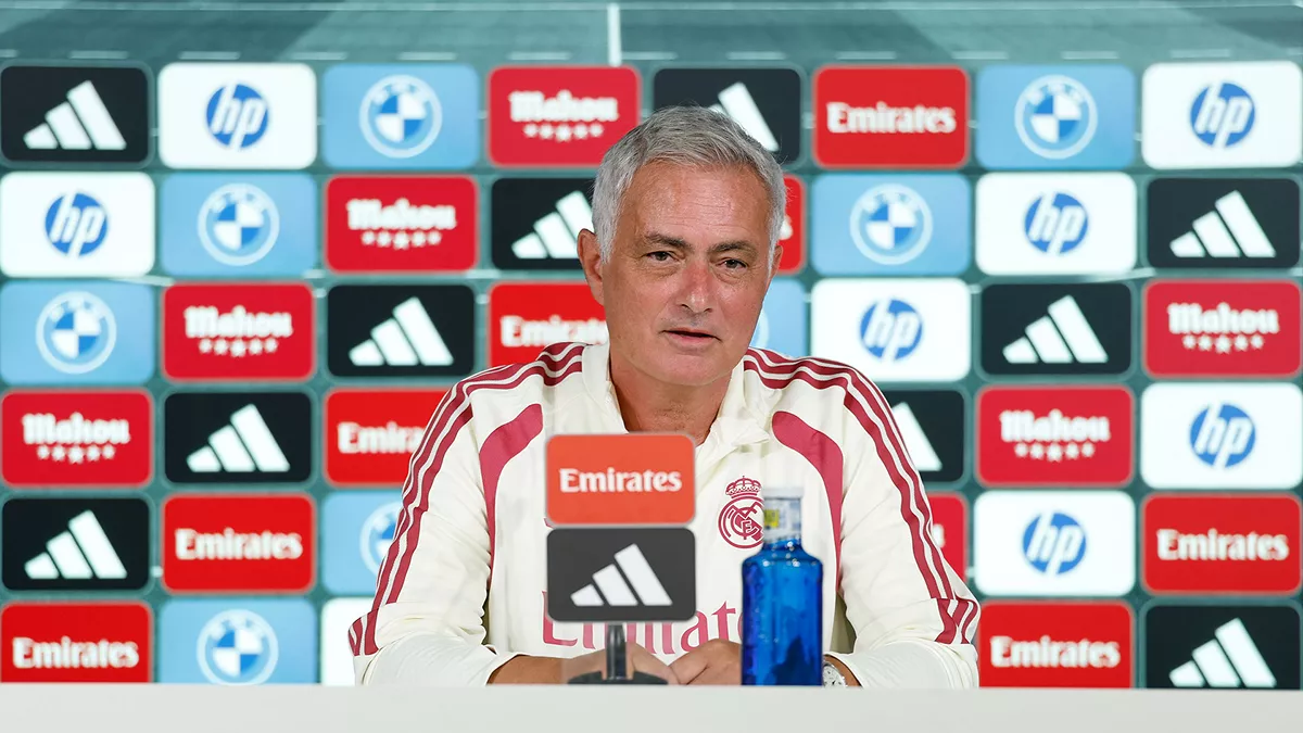 José Mourinho during a Real Madrid news conference in a file photograph
