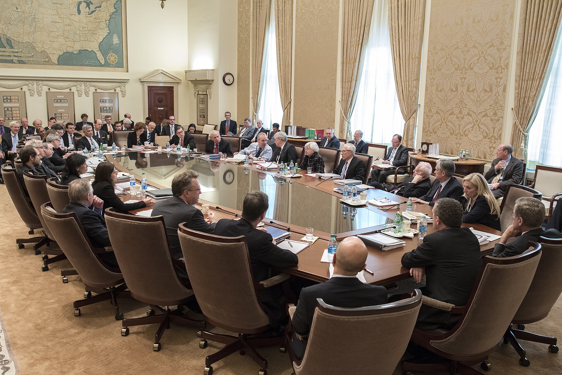 The Federal Open Market Committee in session in Washington