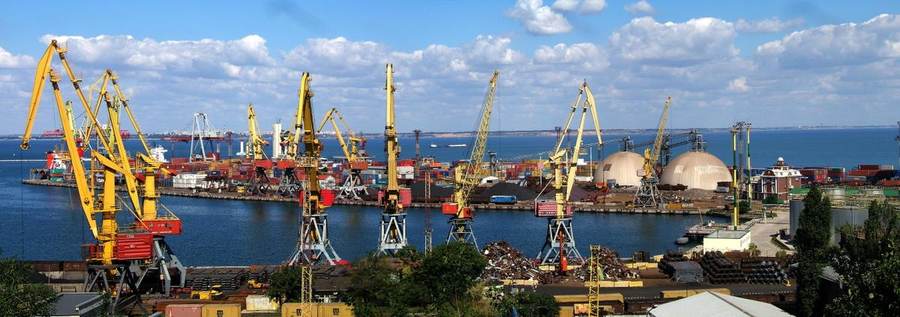 Port of Odesa cargo terminals in coverage of the Black Sea cargo ship attack