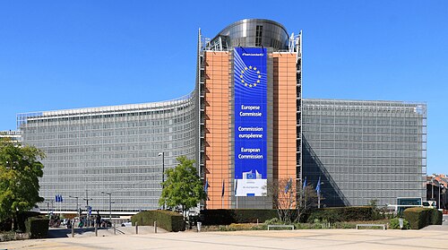 European Commission Berlaymont headquarters in Brussels during the US EU digital sovereignty dispute