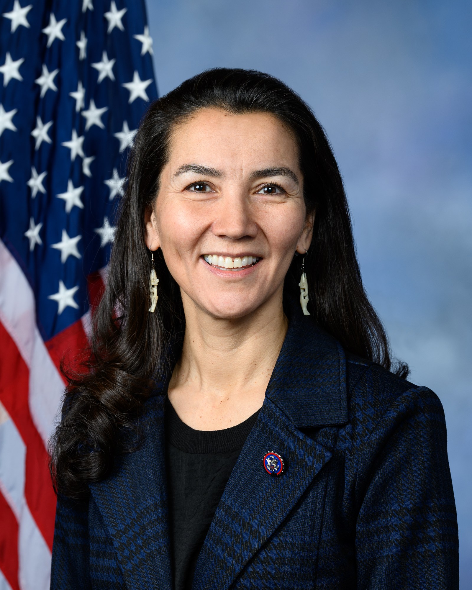 Mary Peltola, Alaska's Democratic Senate nominee, in her official congressional portrait