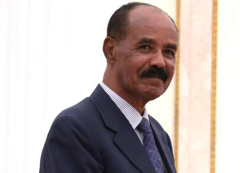 Eritrean President Isaias Afwerki as Ethiopia and Eritrea dispute the Adigrat troop incursion
