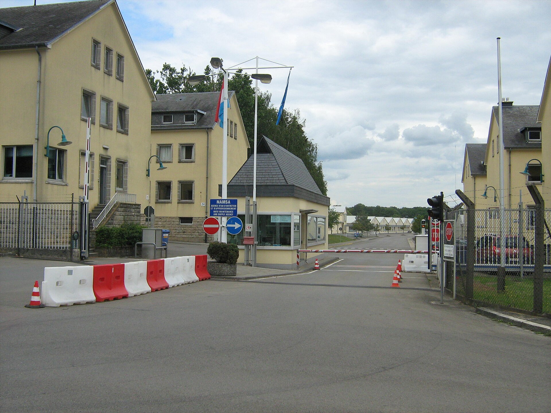 NSPA headquarters in Capellen Luxembourg — Ukraine NATO procurement partnership agency main entrance