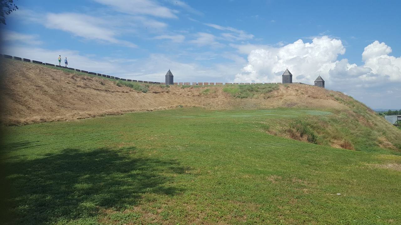 Ramparts of the historic Azov Fortress in Azov, Russia&rsquo;s Rostov region, where the Azov Optical-Mechanical Plant struck by Ukrainian forces on September 26 is located