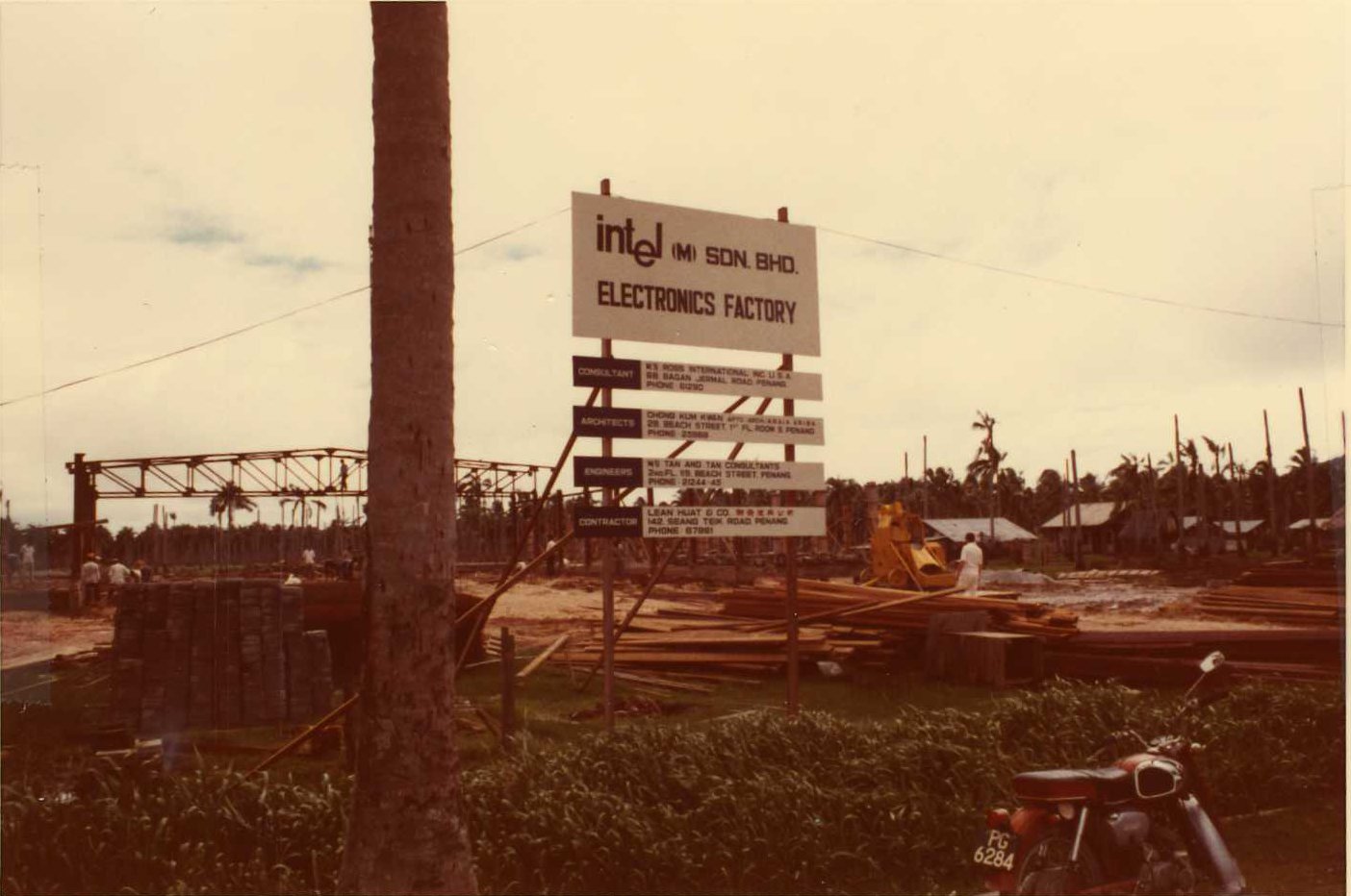 Intel's Penang plant under construction
