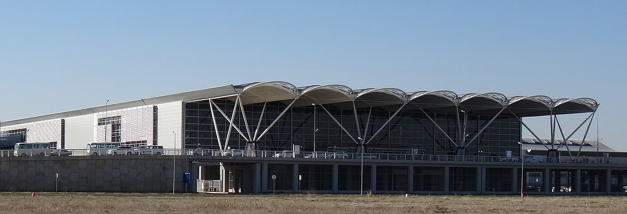 Erbil International Airport terminal, one of four Iraqi airports that halted Iranian airline flights