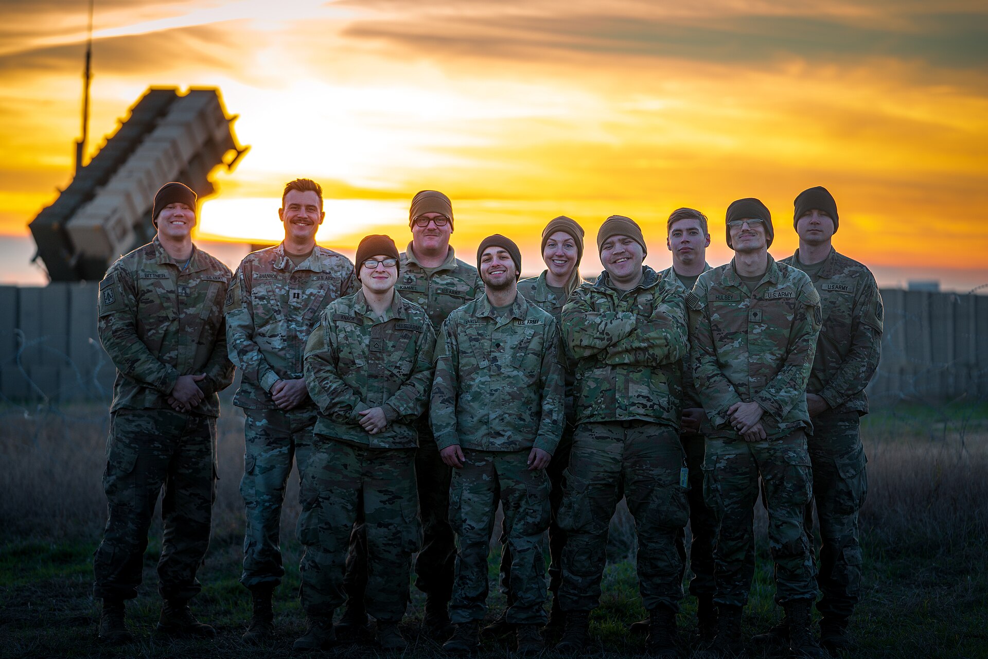 US Army air defenders pose with a Patriot missile launcher in Poland — the Patriot air defence systems at the centre of the UK £500 million air defence Ukraine winter funding
