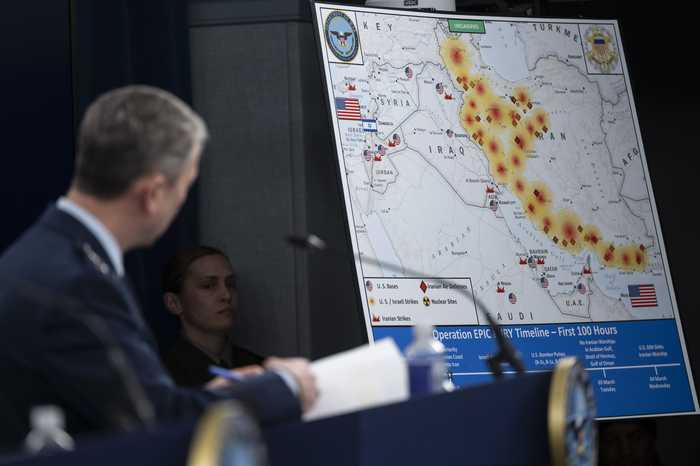 Defense Secretary Pete Hegseth speaks at a Pentagon briefing during his faith-focused Pentagon leadership tenure