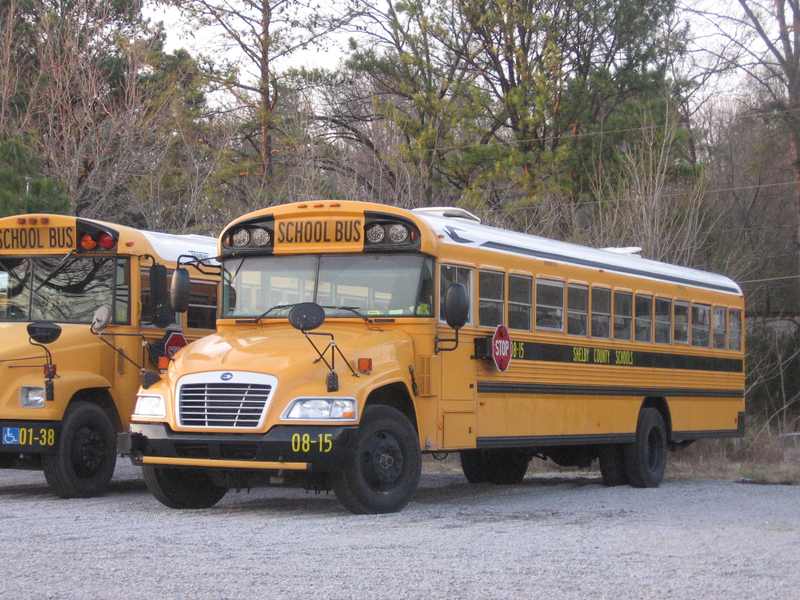 American yellow school bus representing the fatal Florida school bus crash in Winter Haven