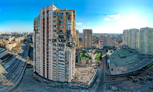 Documented war damage in Kyiv, Ukraine amid intensifying Russian strikes