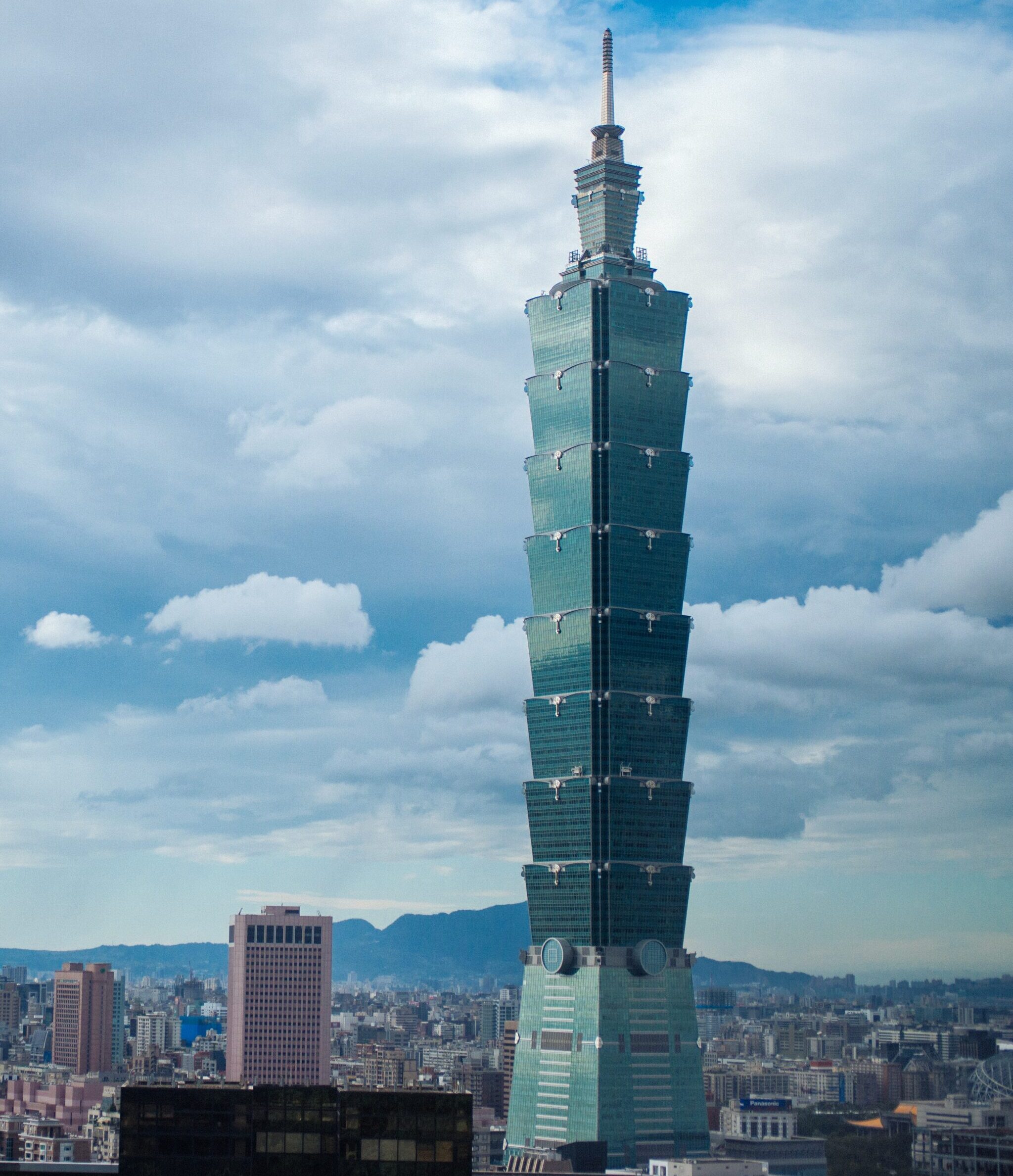 Taipei 101 rising over the Taipei skyline in Taiwan, where prosecutors indicted five people over the Taiwan comedian Huang Yi-hao attack plot