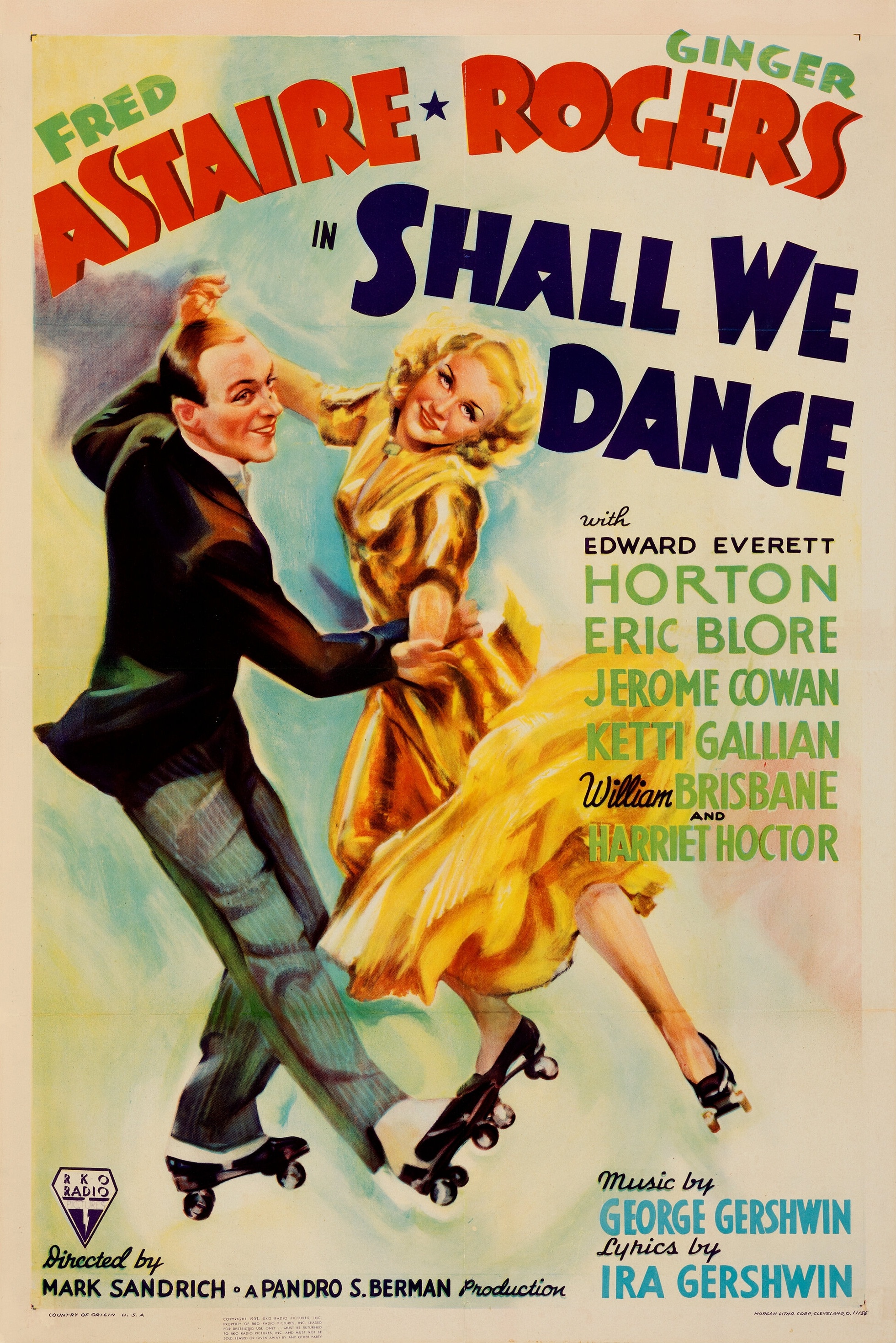 Shall We Dance 1937 poster with Fred Astaire and Ginger Rogers, Sabrina Carpenter Ginger Rogers role