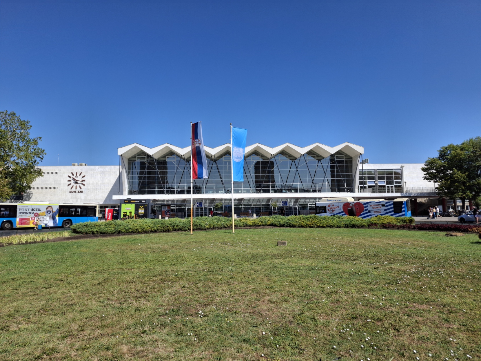 Who will win Serbia election — Novi Sad railway station, whose canopy collapse in November 2024 killed 16 people and sparked the protest movement