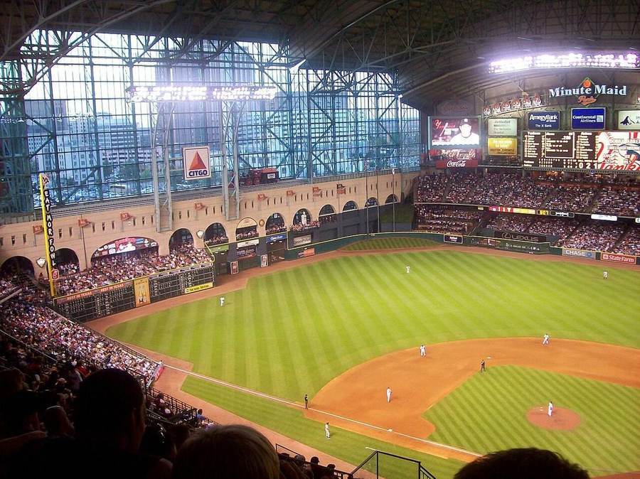 Minute Maid Park, home of the Houston Astros, where the AL West race will be decided on the final weekend of the 2026 season