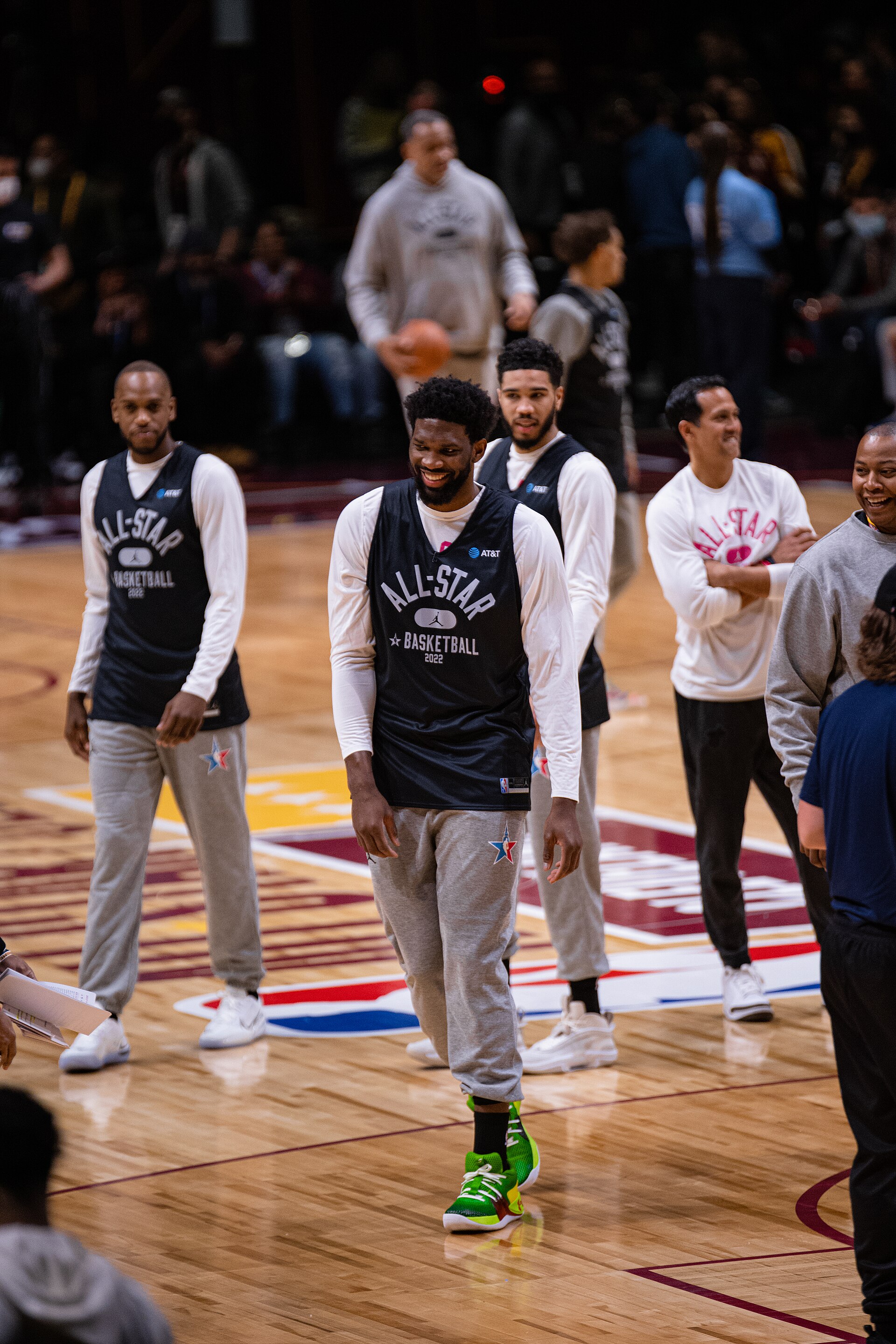 76ers 29-point comeback — Joel Embiid, who scored 24 points as Philadelphia rallied from 29 down to beat the Cavaliers, pictured at NBA All-Star practice in Cleveland in 2022