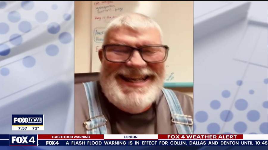 Donald Johnson, 81, speaks during a FOX 4 interview about delivering misrouted luggage while caring for his wife Josephine