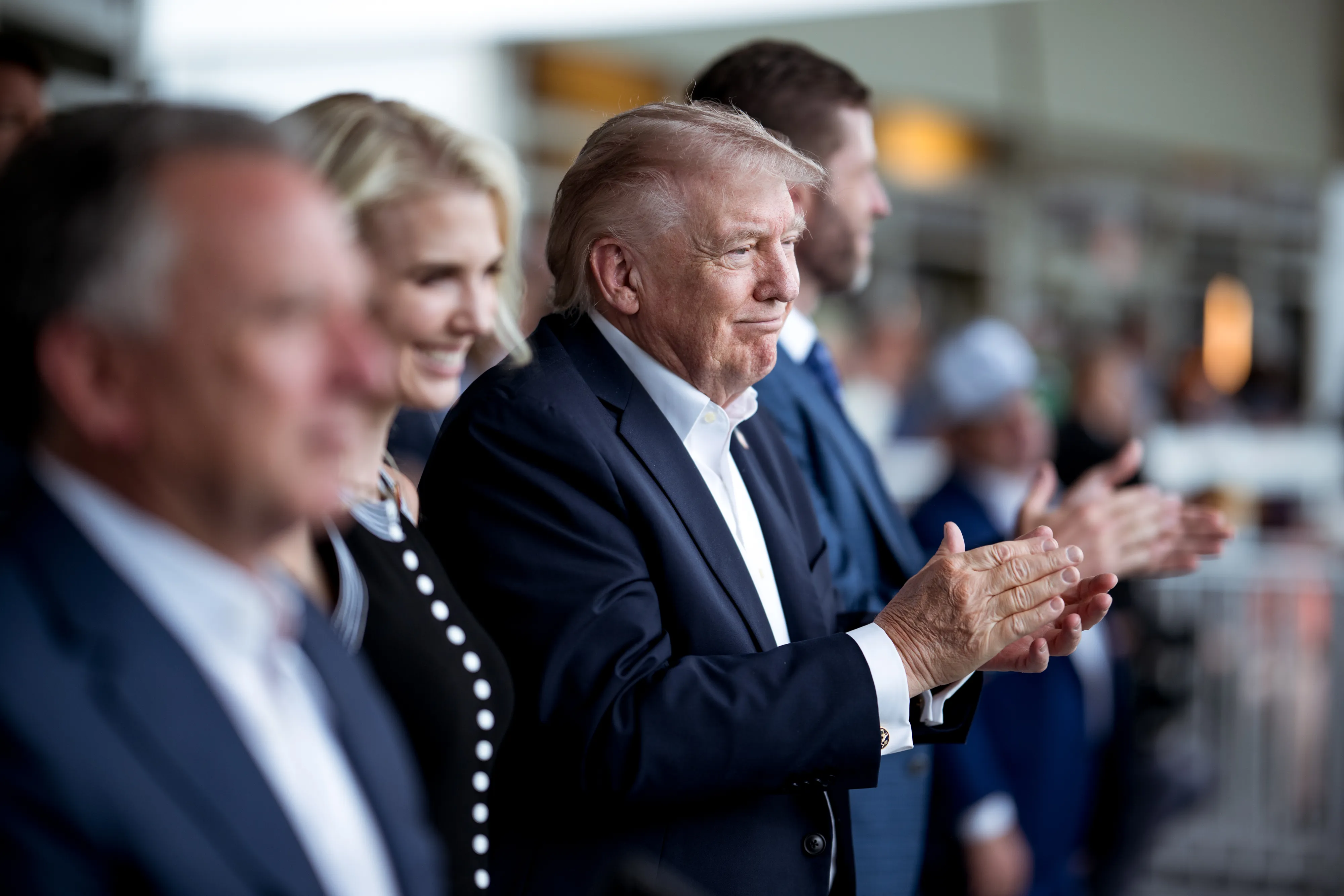 President Donald Trump at an official White House event in May 2026