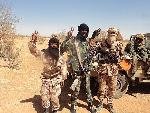 Tuareg and MNLA representatives during dialogue efforts in Mali in a 2012 file photograph