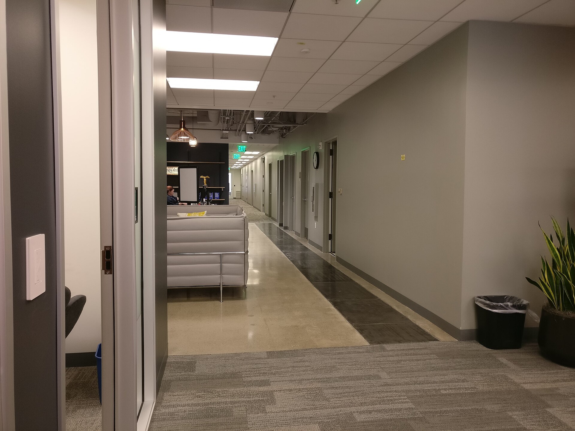 A corridor inside the Wikimedia Foundation's San Francisco office — file photo