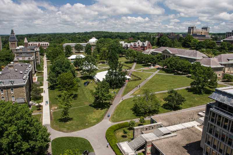 Cornell University Arts Quad in the Cornell 7 gang rape investigation