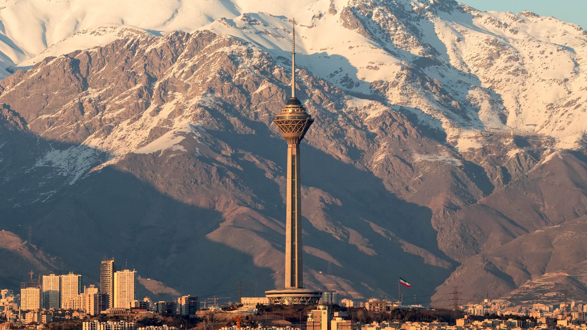 Tehran skyline with Milad Tower, Iran
