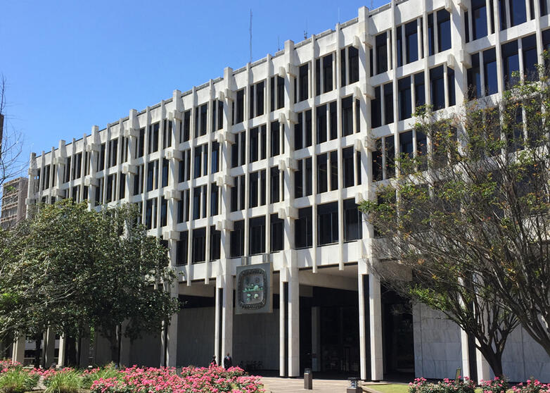 Exterior of Memphis City Hall on North Main Street in downtown Memphis