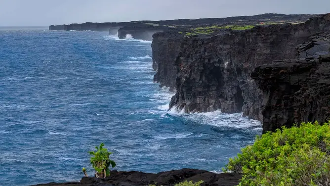 Hawaii sea arch collapsed site after Hōlei Sea Arch vanished into the Pacific Ocean