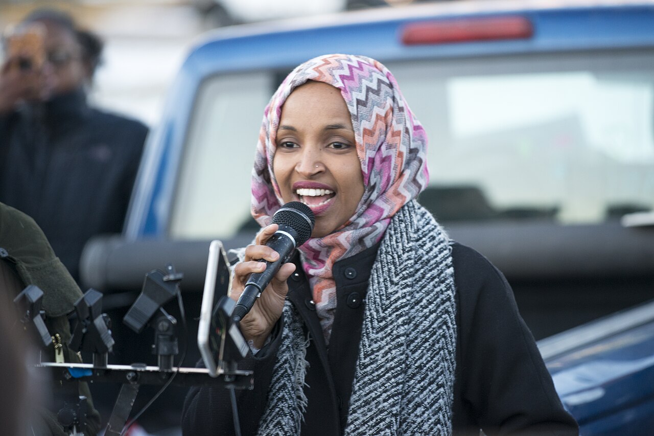 Ilhan Omar Mike Huckabee — Rep. Ilhan Omar speaking at an event in Minnesota (file photo)