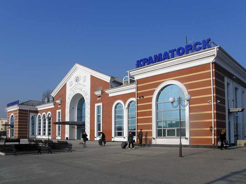Kramatorsk railway station, a key civilian transport hub in Ukraine's Donetsk fortress belt